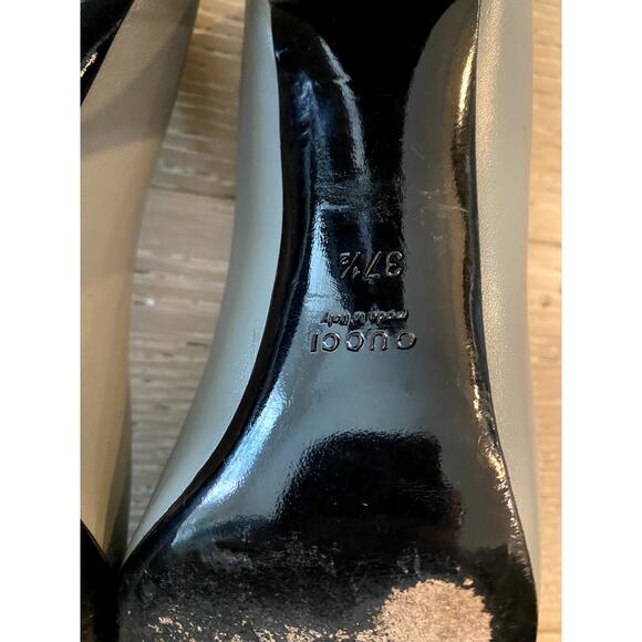 Gucci Vintage Nameplate Heels Womens Size 37.5 - Picture 8 of 10
